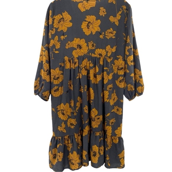 Entro for Anthropologie Floral Babydoll Prarie Dress - Picture 2 of 5